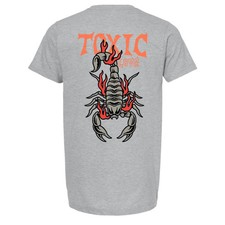 NEW InkAddict UNISEX TOXIC LOVE Tee Shirt HEATHER GREY SMALL-3XLARGE MADE IN USA
