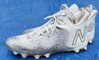Talla 13 New Balance Para hombres Botines de Lacrosse Blanco Gris Zapatos Deportivos Atléticos