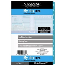 AT-A-GLANCE (381-225) 2026 Seascapes Daily Monthly Planner, Two Page/Day Refill