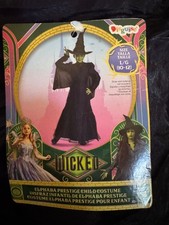 NEW Wicked Elphaba Deluxe Child Costume in size Large 10-12 .