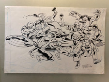CAPTAIN AMERICA ORIGINAL COMIC ART BY SCOTT R...