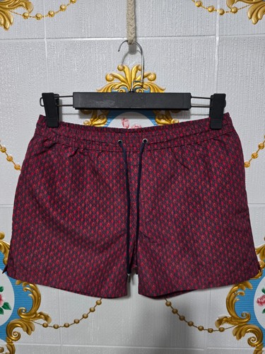 Trussardi, TRUSSARDI vintage swimwear Mens shorts size SMALL. with Dog Logo. geometric patt