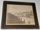 Rare Antique American Factory River Landscape Winter City Cabinet Card Photo! US — photo 2