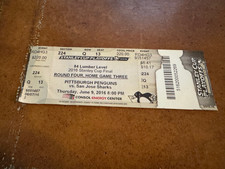 2016 Stanley Cup Finals Full Hockey Ticket Pittsburgh Penguins San Jose Sharks 5