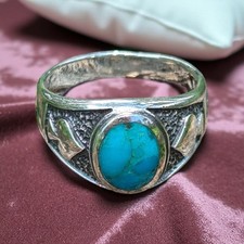 Ace Of Spades STERLING SILVER Ring Gambler Tu...