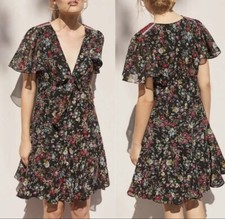 Ranna Gill Anthropologie Womens Artemisia Floral Boho Dress Size XS NWT