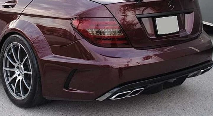 Puntas silenciadoras cuádruples cromadas W204 C63 clase C C250 C300 C350 actualización 2008-2014 Foto 4 de 4