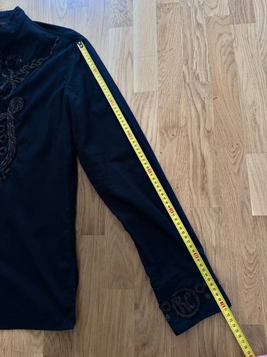 Roberto Cavalli Mens Baroque Black Shirt Size 52 - Picture 21 of 24