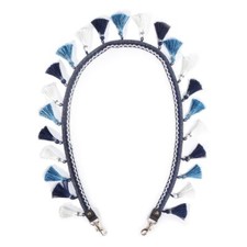 Tassel Purse Strap Handbag Strap Replacement Shoulder Crossbody Strap Blue