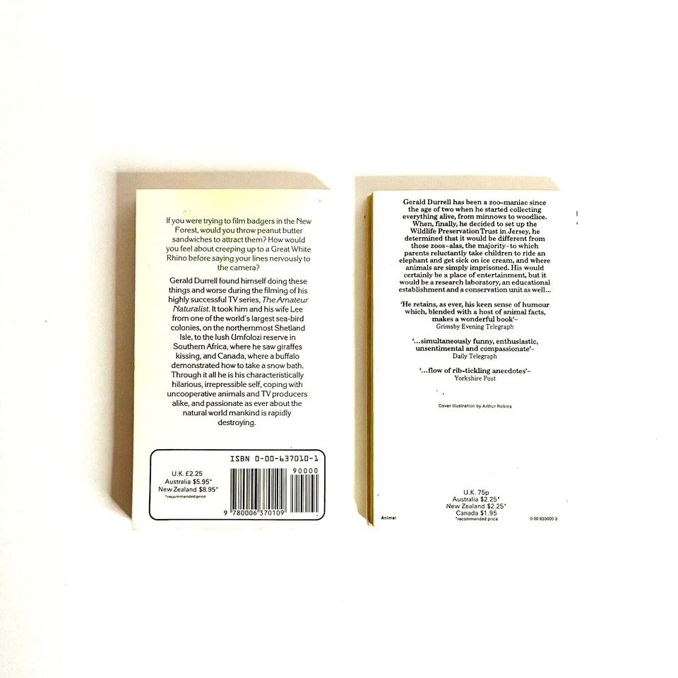 1976 The Stationary Ark Mix Lot of 6 Books Softcover Vintage by Gerald Durrell - Image 4 of 4