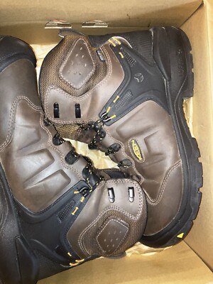 Keen Dover 6'' WP Carbon Toe Boot Brown Mens Size 14D