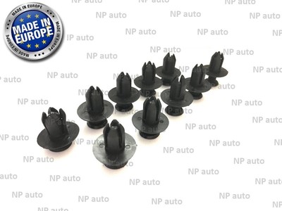 NEW 10 PCS 8MM FASTENER SCREW PUSH TYPE BUMPER TRIM PLASTIC CLIPS B09251833