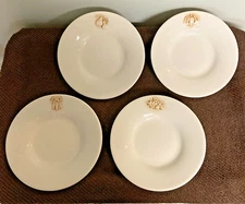4 Pottery Barn Harvest 10” Rimmed Soup Pasta Bowls - Corn, Pumpkin, Acorn, Pear