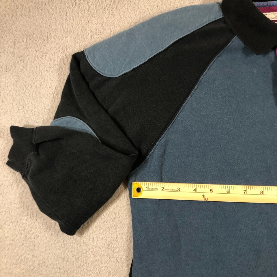 винтажный Dockers толстовки мужские S синий плечи локоть подушечки сделано в США - Изображение 2 из 4