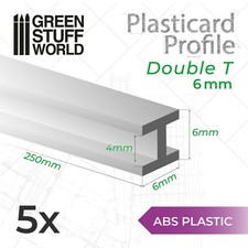 Polystyrol-Profile H-Profil Beam 6mm Plastikc...