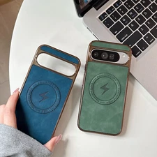 For Google Pixel 9 Pro XL/9/8Pro/8 Mag Safe Magnetic Luxury Leather Case Cover