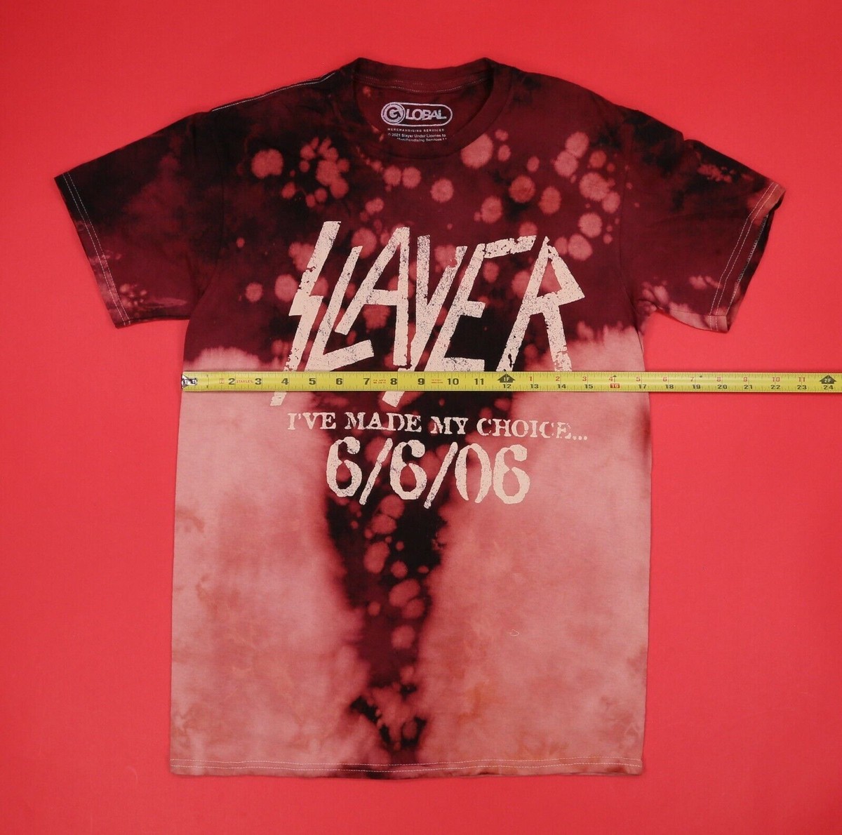 Slayer I've Made my Choice 6/6/06 Tie Dye T-Shirt Size: S NEW | eBay