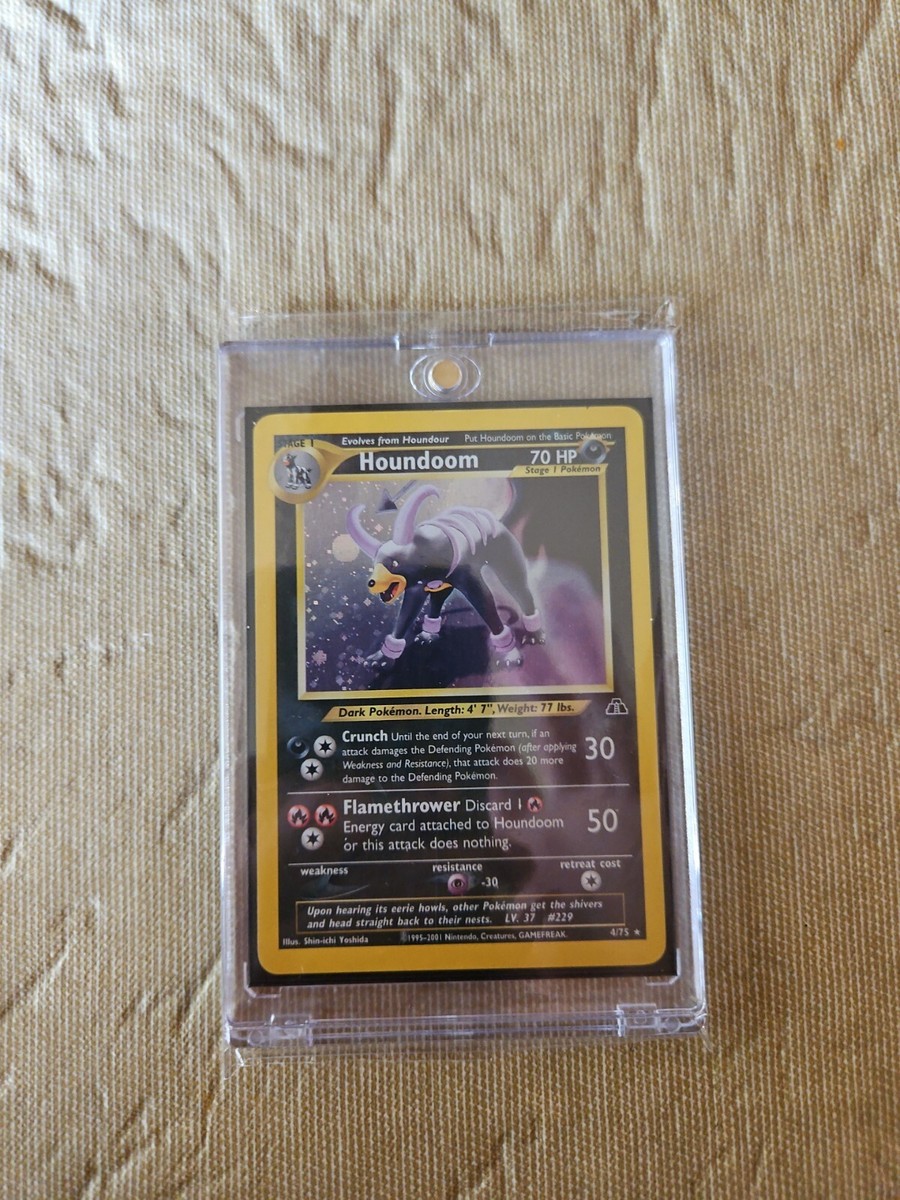 Authentic Pokemon Card Singles" "Neo Discovery Pack Holo Rare Houndoom"  Magn Ca | eBay