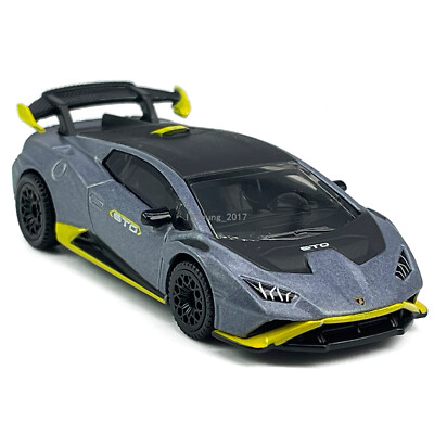 1/64 2020 Lamborghini Huracan STO Automodell Die Cast Spielzeug fur Kinder Grau