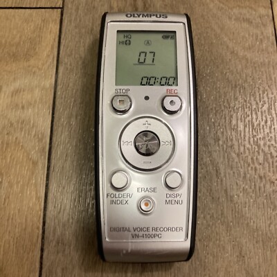 Olympus VN-4100 PC Handheld Digital Voice Recorder TESTED No Battery Cover