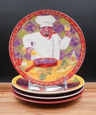 Set of 4 Jennifer Brinley 8" Chef Salad/Dessert Plates - Certified International