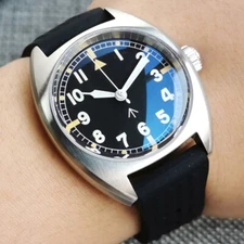 20BAR Nologo Black Dial 36mm Miyota Automatic Watch Lady Men Double Bow Sapphire