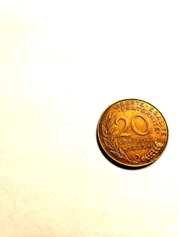 Sale! France 20 Centimes 1983  Aluminum-Bronze KM#930