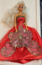 Hawaiian Fun Barbie 1991 Vintage Z Eyes Redressed Ooak Gown Dress C320G