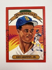 90 DONRUSS KEN GRIFFEY JR #4 DIAMOND KINGS Multiple Print Dot Error! Great Shape