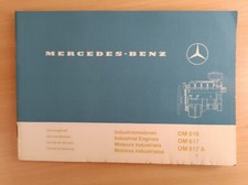 Mercedes Benz OM 616, OM617 INDUSTRIAL ENGINES Service Book unused,Wartungsheft