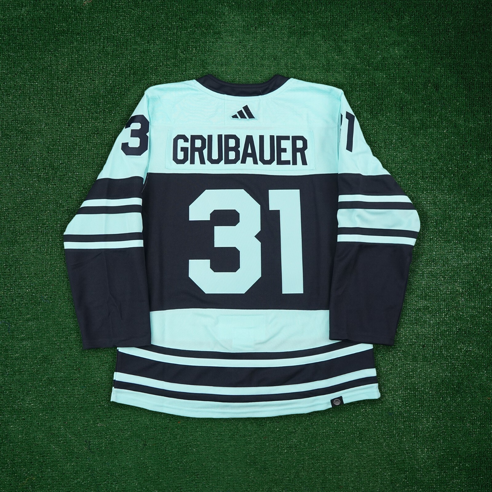 Джерси Philipp Grubauer Seattle Kraken Adidas Authentic Reverse Retro 2.0 H52329