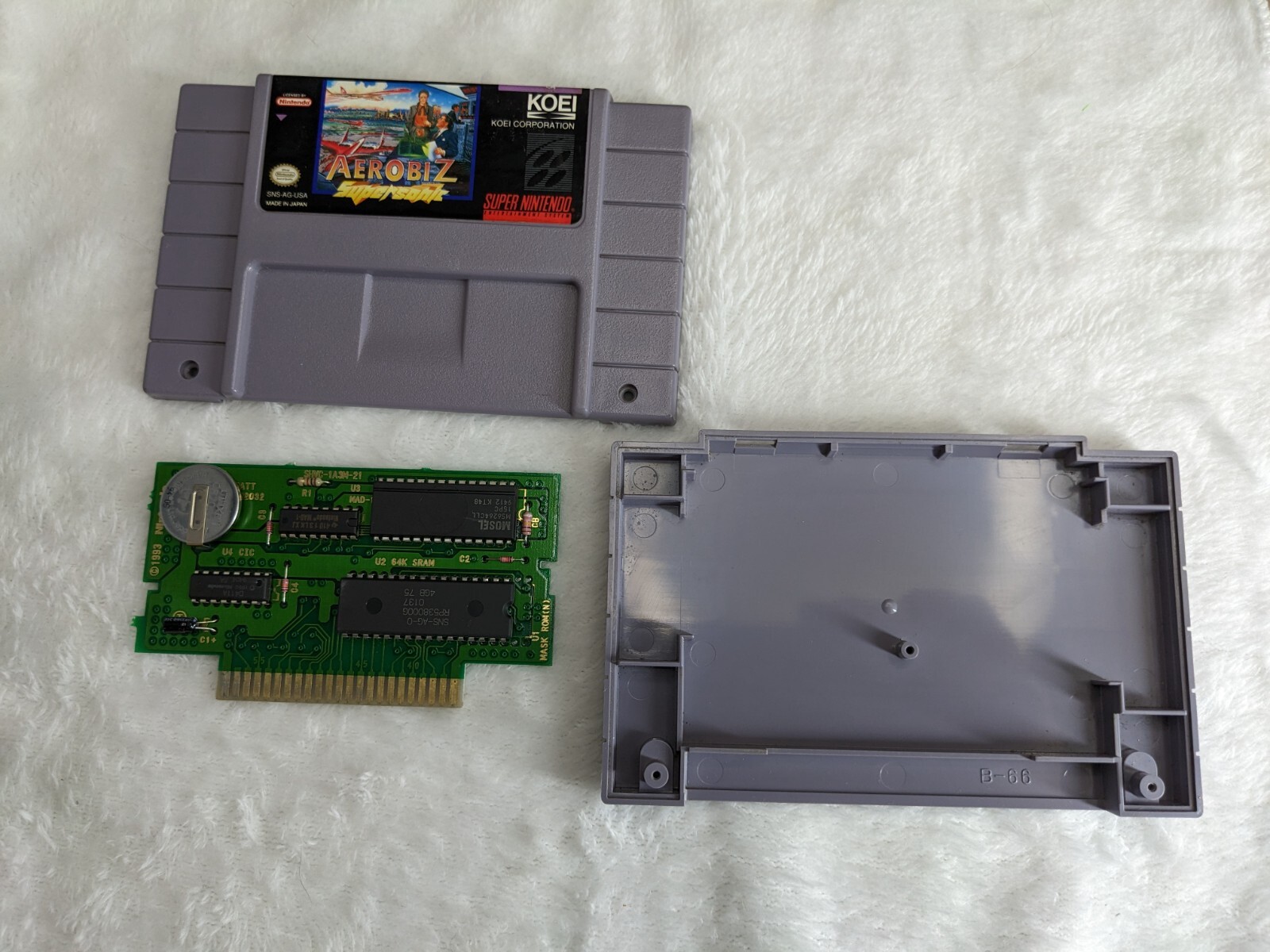 Aerobiz Supersonic (Super Nintendo SNES KOEI 1993) Authentic Cartridge Only