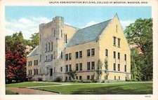 Galpin Administration Building, College of Wooster, Ohio Campus Vtg Postcard G48