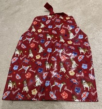 Harrods Dog & Union Jack Kids Waterproof Apron. New Without Tags