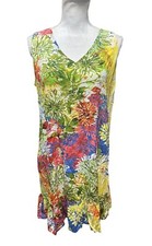 Jams World Dress Santini Print Hawaiian Sundress L made in USA