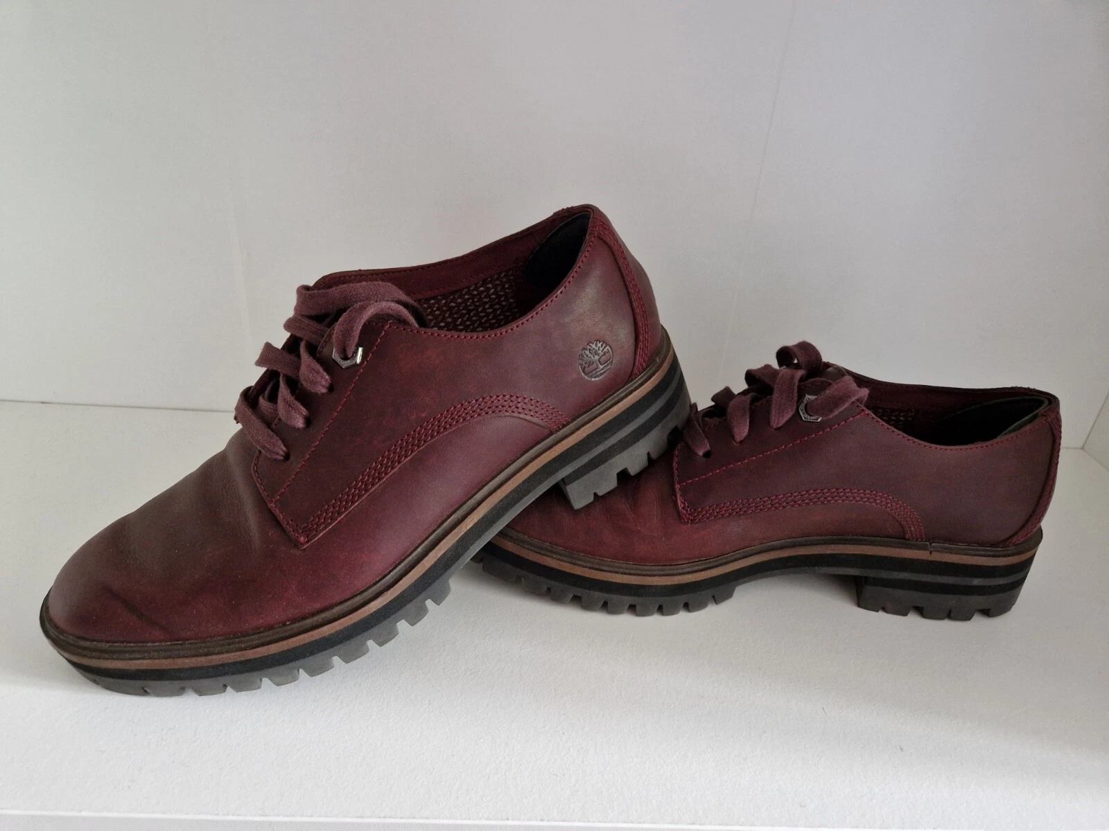 Scarpe Oxford da donna Timberland rosso sangue bue bordeaux 5 5 UK 38 5 EUR pelle