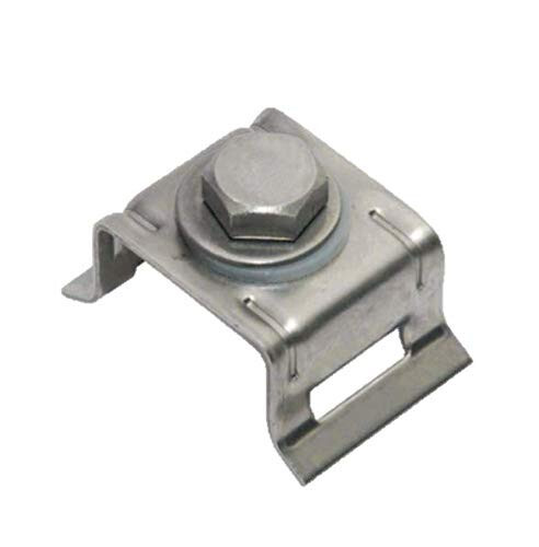 Single Bolt, 304 Stainless Steel, 3/4" Flared Leg Bracket, PK25