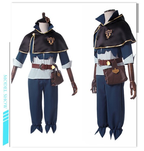 Anime Black Clover Asta Yuno Cosplay Costume Halloween Carnival Suits Outfits - Picture 7 of 8