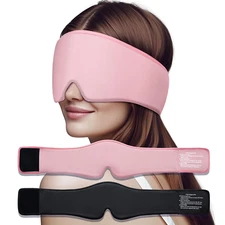 2 Pack Cooling Gel Eye Mask - Puffy Eyes, Dark Circles, Migraine Relief,  Reu...