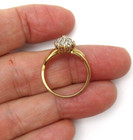 10K Yellow Gold 25 Diamond Cluster Cocktail Ring Size 6.75 [R296] — photo 6