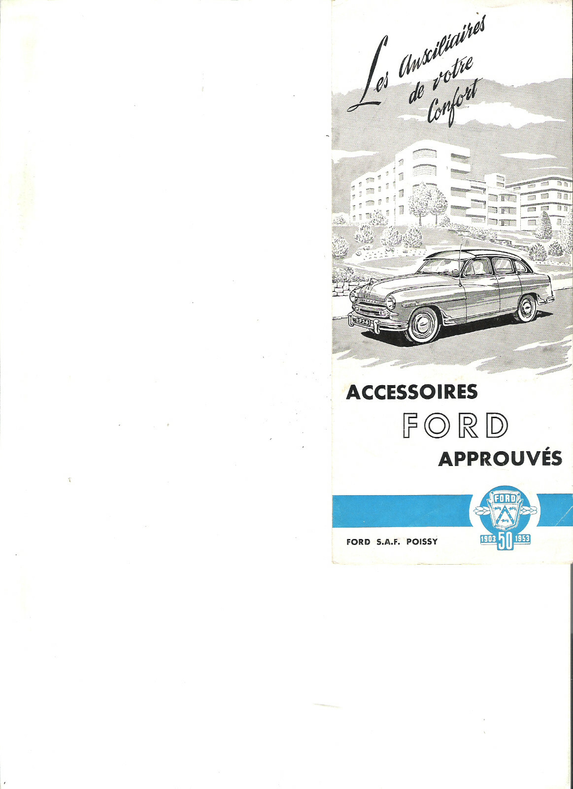 Brochure FORD TAUNUS 7Cv Vintage – Dépliant Publicitaire Rétro, Collection Auto !