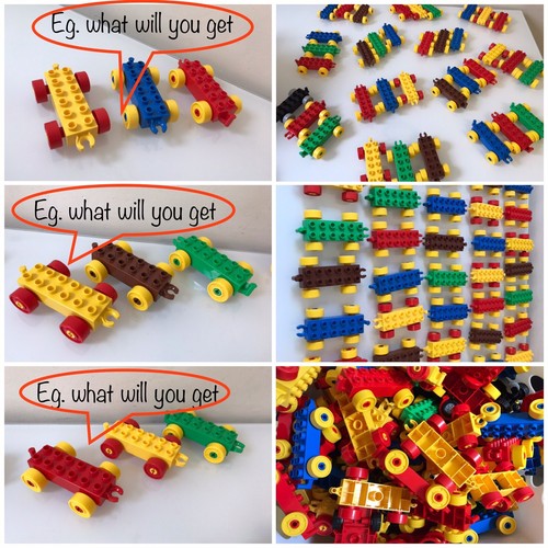 Lego Duplo Train / Car Bases - Lot Of 3 