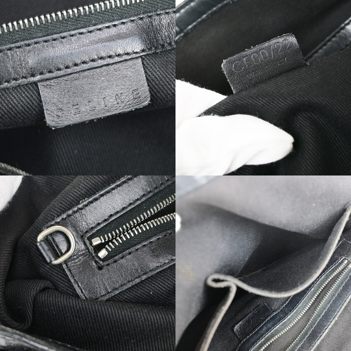 CELINE Logo C Macadam Pattern Shoulder Tote Bag Canvas CELINE Logo C Macadam Pattern Shoulder Tote Bag Canvas