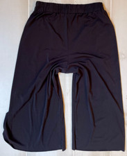 Weissman black wide leg slit crop dance pants size M women's