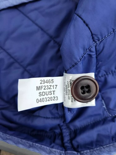 Peter Millar Greenwich Vest Men Medium Blue Garment Dyed Quilted Jacket NEW $230 - Picture 10 of 15