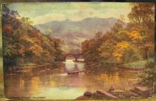 Irish Art Postcard OLD WEIR BRIDGE Killarney Ser II Ireland Tuck's Oilette 7260