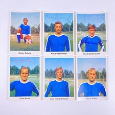 6x Bergmann Arminia Bielefeld Sammelbild Fussball 70/71  Handsigniert Sammlung