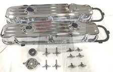 Chrome Buick Valve Covers 400 430 455 New 1967-1976 KIT 16 PC KIT
