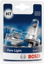 Bosch H7 (477) Pure Light Headlight Bulbs - 12 V 55 W Px26d - 2 Bulbs