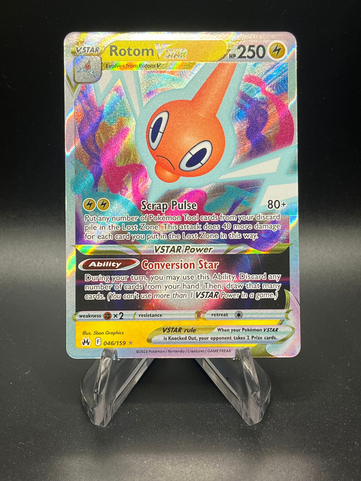 Pokemon TCG Crown Zenith - Rotom VSTAR 046/159 Ultra Rare Holo NM
